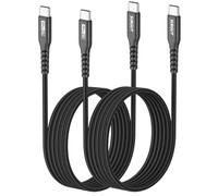 SUNGUY Cavo USB Type-C, 2 pezzi 2m 60W Cavo USB C USB C Ricarica Rapida, Cavi USB Type-C per iPhone 16/15 Pro Max, MacBook Pro, iPad Pro 2020, MacBook Air, Galaxy S24 S23-Nero