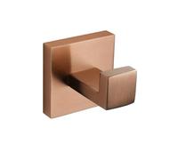 SUNGVA Accessori per Il Bagno in Oro Rosa Spazzolato Accessori da Bagno Quadrati Porta Carta igienica Porta Asciugamani Barra Porta Accappatoio Porta Asciugamani, Porta Accappatoio 1 pz,1