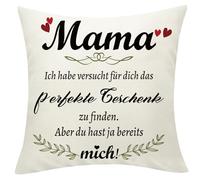 Sunia Kissenbezug 45x45cm Geschenke für Mama,Muttertagsgeschenk