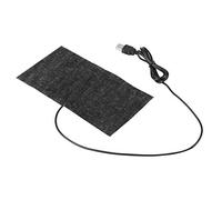 Sunicon 1 Pcs USB Carbon Fiber Heating Mat, 5V Electric Heating Element Film Heater Pads Mouse Pad Warm Blanket 20x10cm Black