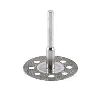 Sunicon 10 lame per seghe circolari, dischi da taglio diamantati da 30 mm a 8 fori con 2 mandrini per utensili rotanti Dremel