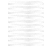 Sunicon 10PCS 34 Hole Binding Spine Plastic Split,Loose Leaf Rings Detachable Binding Loop 12mm Diamete for Scrapbook Photo Album Learning Cards Notebook DIY Travel Diary (Transparent)