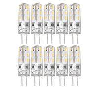 Sunicon 10pcs G4 LED Bulbs,Bi Pin Base Silicone Warm White 3000K 1.5W AC 110LM Landscape Bulbs Replacement for Outdoor Landscape Lighting