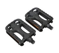 Sunicon 2Pcs Bike Foot Pedal with Reflective Stripe Non Slip Robust Plastic Mountain Road Bike Pedal Replacement