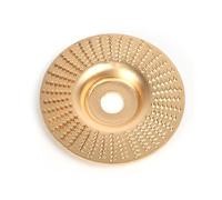 Sunicon 4Inch Woodworking Angle Grinder Molding Wheel HighCarbon Steel Wood Shaping Disc, Stump Grinder Angle Grinder Wood Carving Disc for Woodworking Cutting, Grinding and (Flat Type)