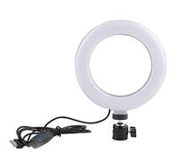 Sunicon 6 Inch Ring Shape Photography Lighting, 3 Colors Adjustable Fill Light USB Interface for Podcast, Live Video, Video Chat