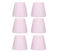 Sunicon 6pcs lampadario in tessuto paralume, clip lampada a parete sulle tonalità di copertura moderna decorazione semplice per la casa