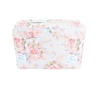 Sunicon a matita con tasca portatile portatile stampata con cerniera multi -strato da 252 slot (Rosas de arroz)