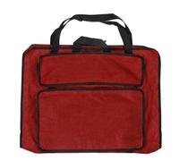 Sunicon Art Portfolio Custodia, 4K Rinforzata Impermeabile Portatile di Grande Capacità Tasche Multiple Borsa per Artista Borsa da Disegno Borsa a Tracolla Blocco per Schizzi (Rojo)