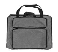 Sunicon Art Portfolio Custodia, 4K Rinforzata Impermeabile Portatile di Grande Capacità Tasche Multiple Borsa per Artista Borsa da Disegno Borsa a Tracolla Blocco per Schizzi (Gris)
