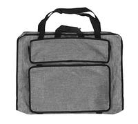 Sunicon Bolsa de portafolios de arte, resistente al agua, plegable, portátil, de gran capacidad, liviana, para artistas, mochila para llevar suministros de arte, bolsa de (Gray)