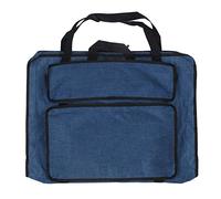 Sunicon Bolsa de portafolios de arte, resistente al agua, plegable, portátil, de gran capacidad, liviana, para artistas, mochila para llevar suministros de arte, bolsa de (Blue)