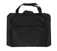 Sunicon Bolsa de portafolios de arte, resistente al agua, plegable, portátil, de gran capacidad, liviana, para artistas, mochila para llevar suministros de arte, bolsa de (Black)