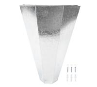 Sunicon Chicken Cone Medium, Size Alloy Steel Poultry Restraining Killing Tool for Chickens Birds Hens Broilers Turkeys Up to 8 Pounds Flat Back Easy to Wash Galvanized Steel with Screws