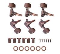 Sunicon Guitar Tuning Peg, 3L3R Guitar Tuning Pegs Locking Tuners Copper Alloy Machine Heads Button Guitar String Tuning Pegs Machine Heads Tuners Set Performance Accessory