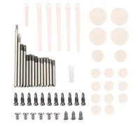 Sunicon Kit di sostituzione degli strumenti di riparazione del clarinetto, parti di manutenzione del clarinetto in metallo Viti Rulli Cuscinetti Kit di strumenti a molla Accessori