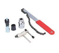 Sunicon Kit di strumenti per la riparazione di biciclette, chiave per taglierina per catena, estrattore per volano, set di taglierine per catena per rimozione pedivella per bici
