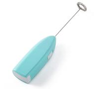 Sunicon Mini Sbattitore Manuale Senza Fili Fruste Elettriche Sbattitore Elettrico Portatile, Macchina per Schiuma Elettrica Bacchetta per caffè per Montare, Biscotti, Torte, Burro (Azul)