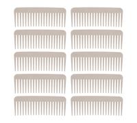 Sunicon Pettine districante a denti larghi in paglia di grano da 10 pezzi Districa facilmente i capelli bagnati e asciutti Pettine districante a denti larghi per tutti i tipi di