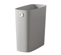 Sunicon Plastic Small Trash Can PP TPR Plastic Wastebasket Slim Open Top Garbage Container Bin for Bathroom, Bedroom, Kitchen, Home Office Under Desk, Dorm, Laundry Room, Kids Room (Gray)