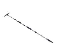 Sunicon Rastrello in Ferro con Manico Lungo e 8 Denti, Adatto per diserbo del Giardino, dissodamento del Terreno e Pulizia delle aiuole (6 Tu)