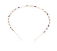 Sunicon Rhinestone Headband,Fashion Sparkle Practical,Beaded Hair Hoop Band Non Slip Hair Decoration Crystal Multicolored (Luce colorata 712)