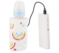 Sunicon Scaldabiberon, biberon USB Mantieni caldo Termostato isolante per la conservazione del latte da viaggio portatile per interni ed esterni (Arcoíris)