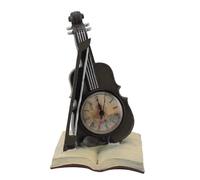 Sunicon Scultura di orologio per violino, modello di orologio per violino in resina di violino per ornamenti per la casa e l'ufficio Dedicato a me stesso che ama la musica