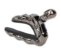 Sunicon Skull Guitar Capo, Knob Design Adjustable Tightness Strings Instrument Accessories Parts for Folk Acoustic Guitar Ukulele Mandolin Banjo and More (black)