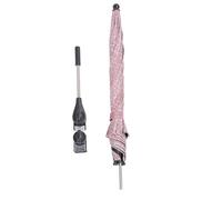 Sunicon Sombrilla para cochecito de bebé con clip para cochecito de bebé, sombrilla de protección solar con abrazadera ajustable para playa al aire libre, versión grande de 85 cm (Rojo vaquero)