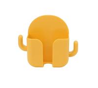 Sunicon Supporto per telefono cellulare autoadesivo per montaggio a parete Supporto di ricarica per telefono per montaggio a parete per la camera da letto dell'home office (Gialla)