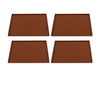 Sunicon Tappetini per disidratatori in silicone da 4 pezzi, resistenti alle alte temperature per uso alimentare, prevengono l'attaccamento dei vassoi per disidratatori di frutta (Caffè)