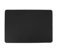 Sunicon Tappetino per asciugare i piatti in silicone per molteplici usi, facile da pulire, ecologico, per piatti nel lavello o sotto il ripiano, accessori per bancone da cucina (Black)