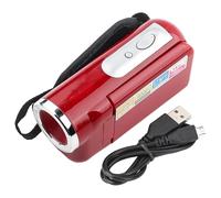 Sunicon Videocamera per Bambini, Schermo LCD TFT da 2 pollici 16X HD Videocamera Digitale Supporto Scheda di Memoria per Bambini Miglior Regalo (Red)