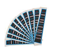 Sunicon Violin Sticke,Musical Instrument Accessories 4/4 PVC Material with Musical Alphabet Violin Notes Stickers with Dust free Cloth (BC05 4/4 borde azul)