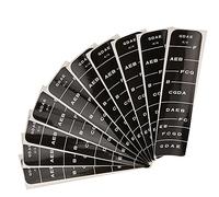 Sunicon Violin Sticke,Musical Instrument Accessories 4/4 PVC Material with Musical Alphabet Violin Notes Stickers with Dust free Cloth (BC01 4/4 negro)