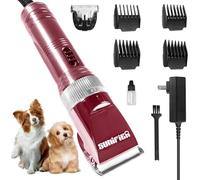 Sunifier Tosatrice professionale per la toelettatura del cane per pelo spesso, forbici per cani con pelo spesso, tosatrice per gatti, pecore, cavalli (oro rosa)