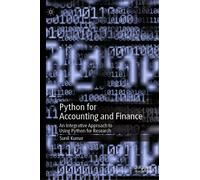 Sunil Kumar Python for Accounting and Finance (Copertina rigida)