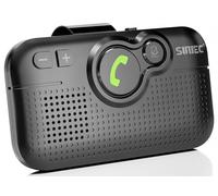 SUNITEC Kit Vivavoce Bluetooth per Auto, Auto Accensione,Supporta Siri Assistente,Guida Vocale,Wireless Vivavoce Auto Bluetooth Supporto per Aletta Parasole -BC980SA