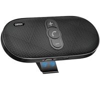 SUNITEC Vivavoce per auto Bluetooth 5.1 con clip Wireless vivavoce si collega a Siri & Google Assistant Supporto Auto ON Off Altoparlante forte 6W per GPS Musica Telefono