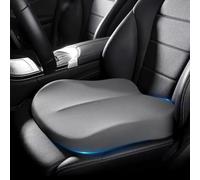 SUNJIEF Cuscino Sedile Auto per Audi A6 Saloon C8 2018-2022 Altezza, Memory | Grigio, Federa lavabile con zip rialzo, nucleo memory foam, traspirante 4 stagioni, antiscivolo, morbido, auto & pendolarismo