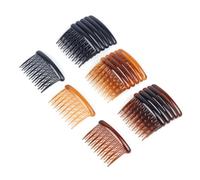 Sunjiyan 18 pettini in plastica con denti a tartaruga, accessori per capelli fini