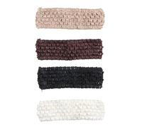 Sunjiyan 4 fasce per capelli all'uncinetto, multicolore, morbide, retrò, elasticizzate, accessori per capelli, per feste in maschera, Halloween, sport, attività all'aperto