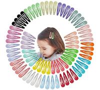 Sunjiyan 80 fermagli per capelli, fermagli in metallo antiscivolo da 5 cm per ragazze, bambini, neonati e donne. (20 colori)