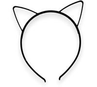 Sunjiyan Cerchietto Alice con orecchie di gatto in plastica nera