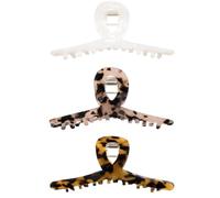 Sunjiyan Fermagli per capelli a forma di tartaruga, antiscivolo, in acetato di cellulosa, design francese, 10,6 cm, clip per capelli con stampa leopardata, accessori per capelli per donne e festa