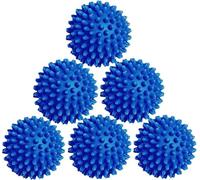 Sunjiyan Palline per asciugatrice - Confezione da 6 palline riutilizzabili per ammorbidente (blu)