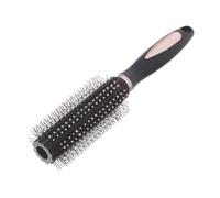 Sunjiyan Spazzola per capelli antistatica per uomini, donne, adulti e bambini, spazzola per massaggio con setole di nylon, per capelli umidi e asciutti, rotonda