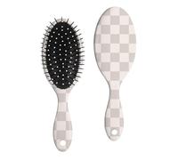 Sunjiyan Spazzola per capelli morbida, adatta per donne, uomini, ragazzi e ragazze. È adatto a tutti i tipi di capelli, sia asciutti che bagnati (griglia grigia)