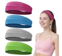 Sunkangkang 4 fasce di raffreddamento per donne e uomini, sport Sweatband per corsa yoga ciclismo Hiking Workout
